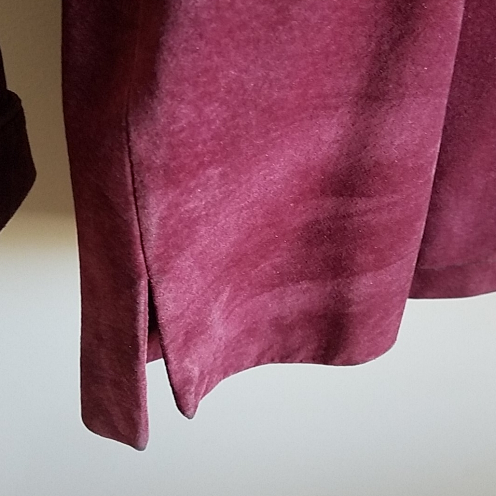 Raspberry Suede Jacket - image 8